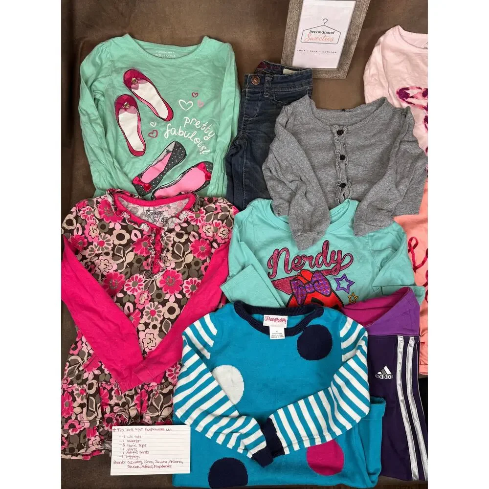 Girls 4/4T Fall Winter Clothing Lot Adidas Old Navy OshKosh #970
